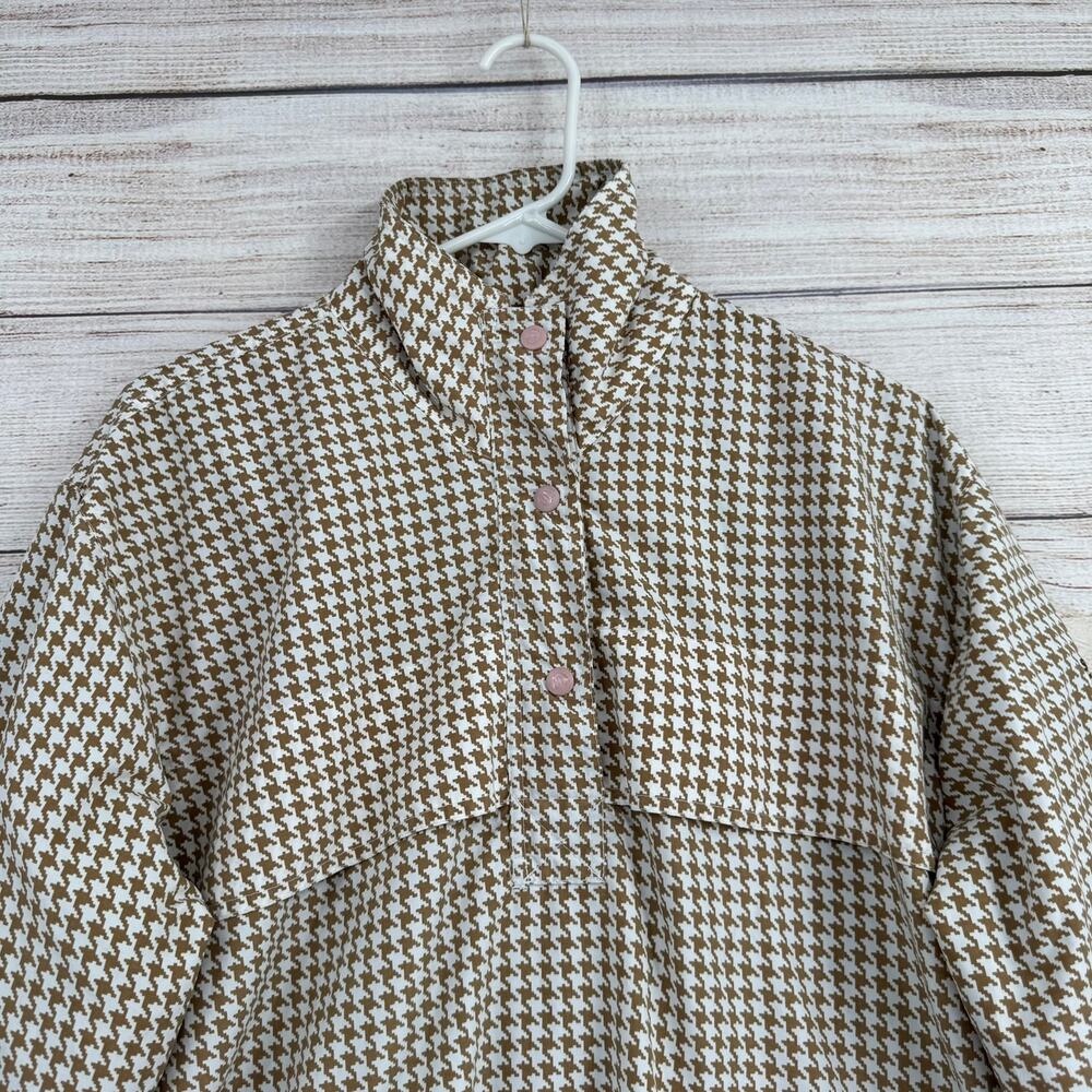 Vintage Sunderland of Scotland Houndstooth Weathebeater Pullover Womens M Brown - Picture 3 of 9